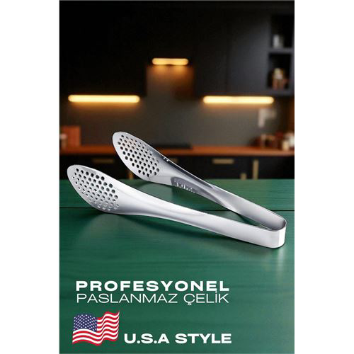 Amerikan Tip Mutfak Maşası 304 Paslanmaz Çelik Makarna Pasta Sala Amerikan Tip Mutfak Maşası 304 Paslanmaz Çelik Makarna Pasta Sala