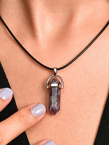 AMETİST DOĞALTAŞ PANDÜL KOLYE-DOĞALTAŞKOL3