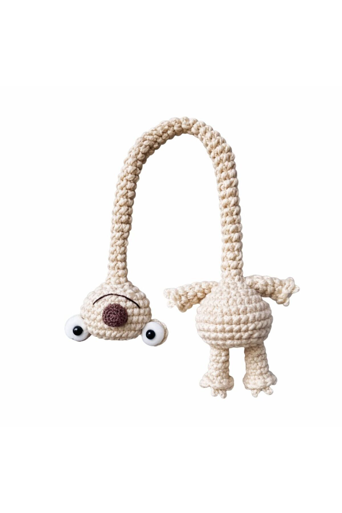 AMİGURUMİ BUZ DEVRİ SİD ÇANTA SÜSÜ, ÇANTA CHARMI, DİREKSİYON SÜSÜ