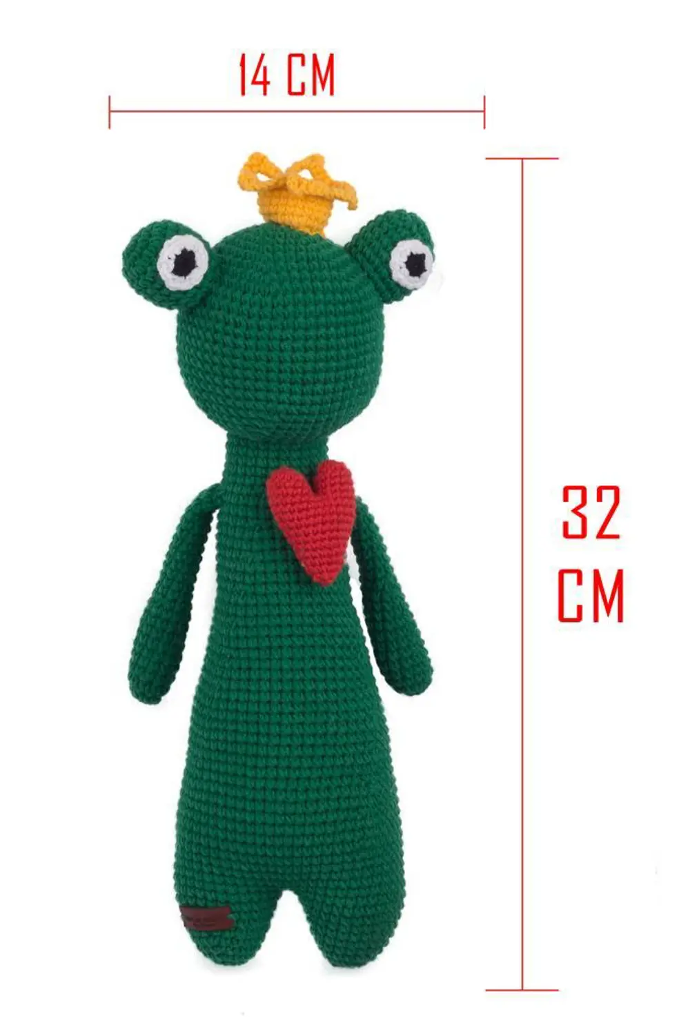 Amigurumi Organik Oyuncak-Uyku Arkadaşı Kurbağ-Örme Kurbağ-Örme B