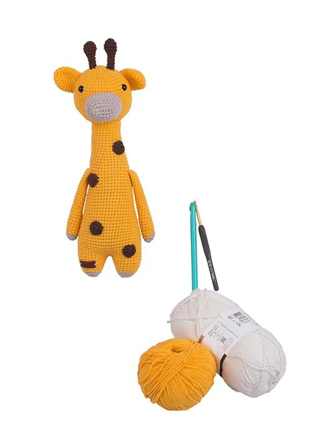 Amigurumi Organik Oyuncak-Uyku Arkadaşı -Örme Zürafa Bebek