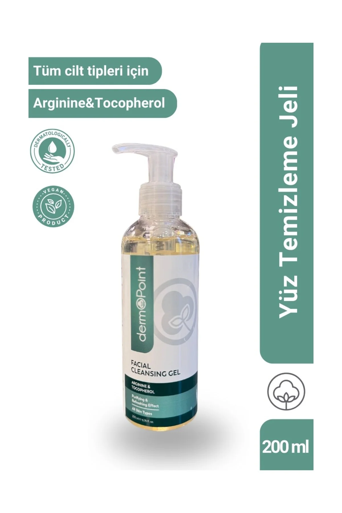 Aminoasit ve Vitamin İçerikli Arındıcırıcı ve Canlandırıcı Yüz Temizleme Jeli 200 ml