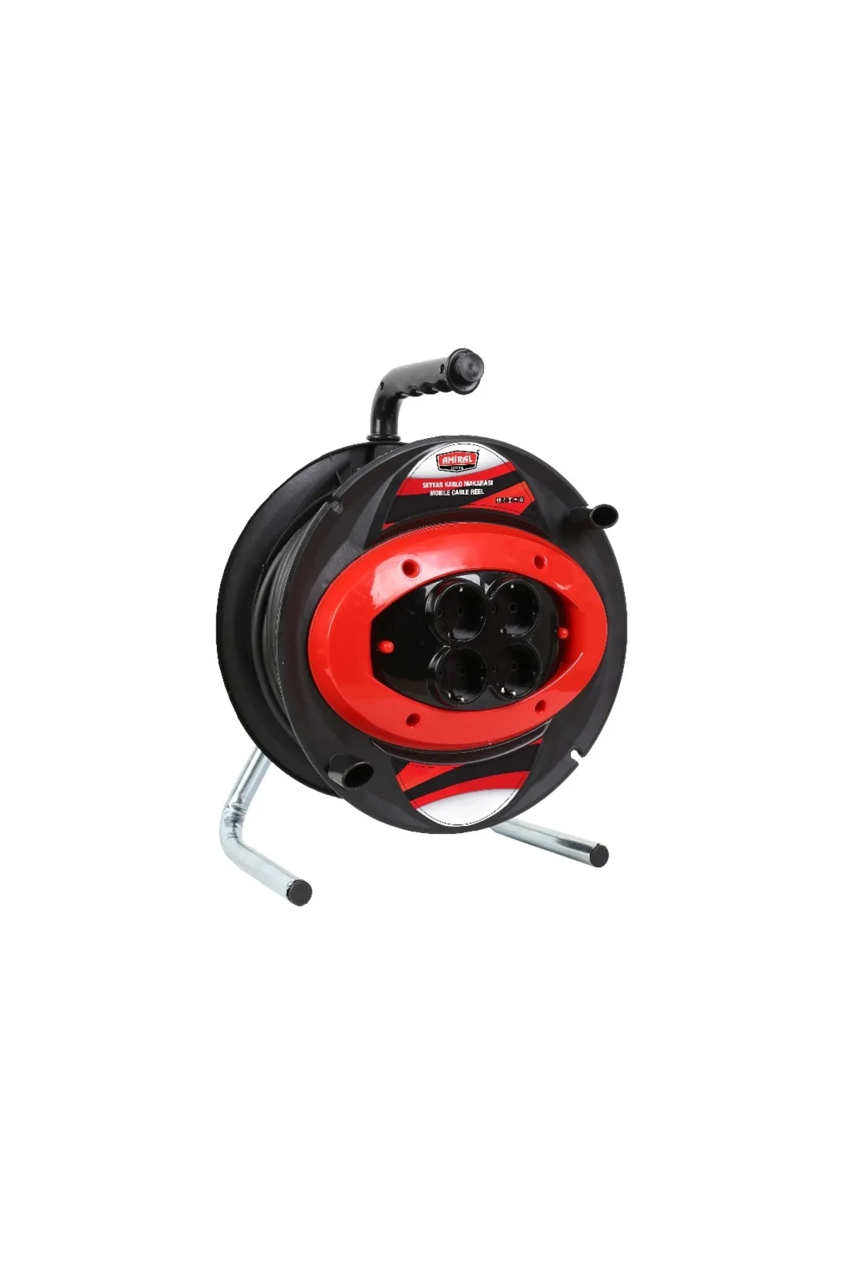 Byntr Amiral 30 Mt Makaralı 4'Lü Elektrik Uzatma Priz 3X2,5 Mm Siyah