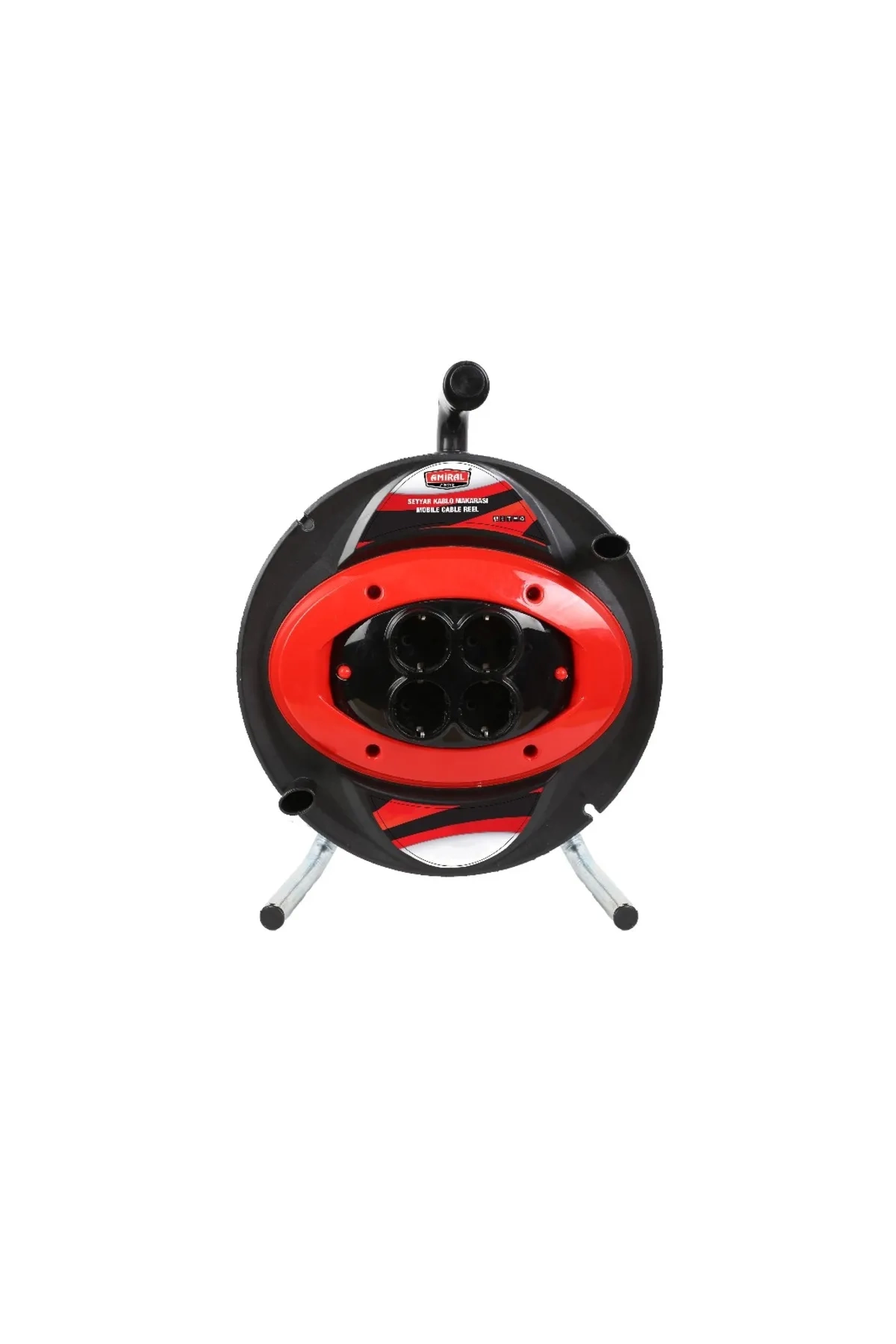 Byntr Amiral 30 Mt Makaralı 4'Lü Elektrik Uzatma Priz 3X2,5 Mm Siyah