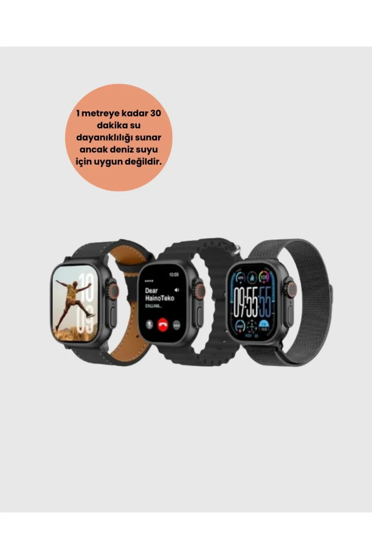 Amoled Akıllı Saat 49mm Bluetooth Arama Spor Ve Sağlık
