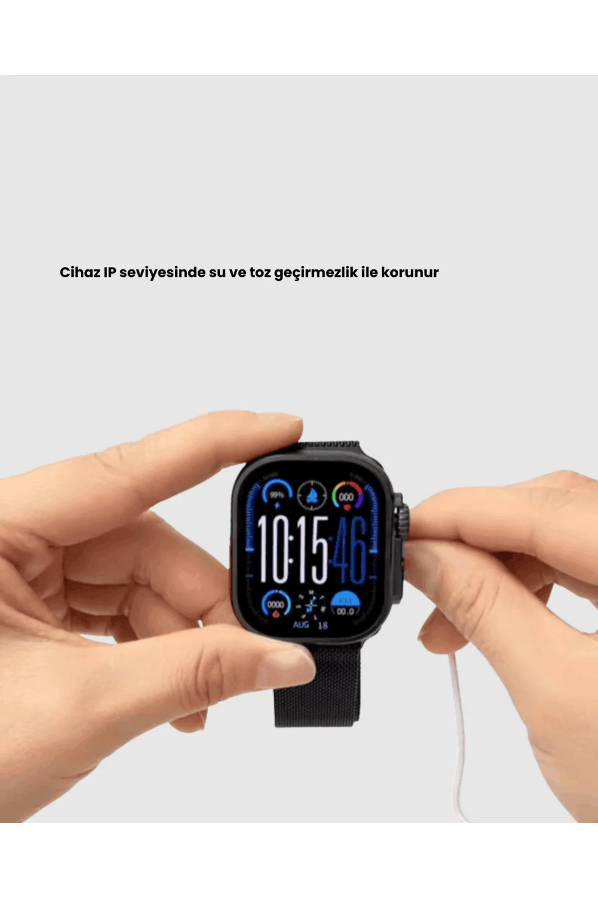 AMOLED Akıllı Saat 49mm Bluetooth Arama Spor ve Sağlık