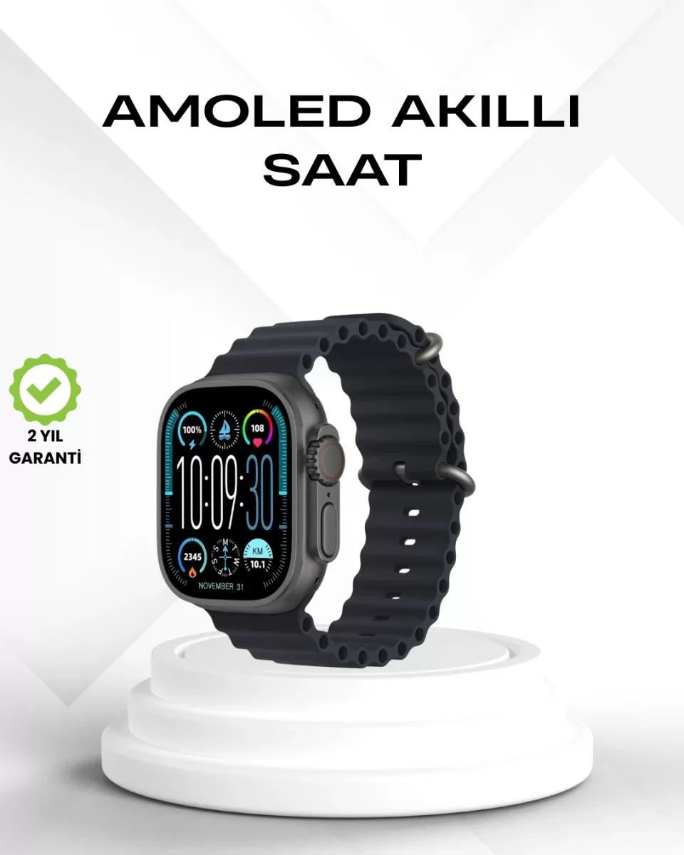 AMOLED Akıllı Saat Bluetooth Arama Su Geçirmez - Lisinya
