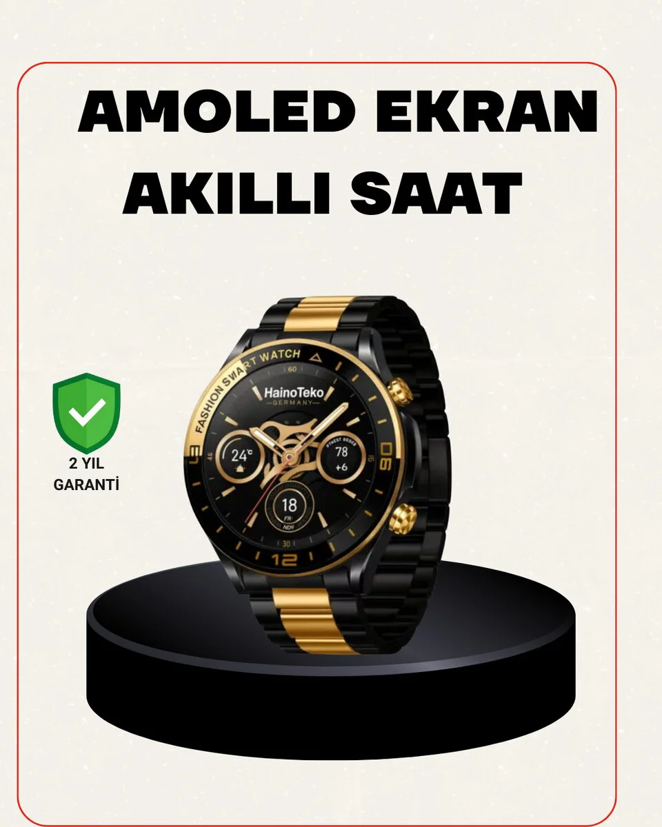 Amoled Akıllı Saat - GPS Destekli Spor ve Günlük Kullanım İçin Yüksek Performanslı Çözüm