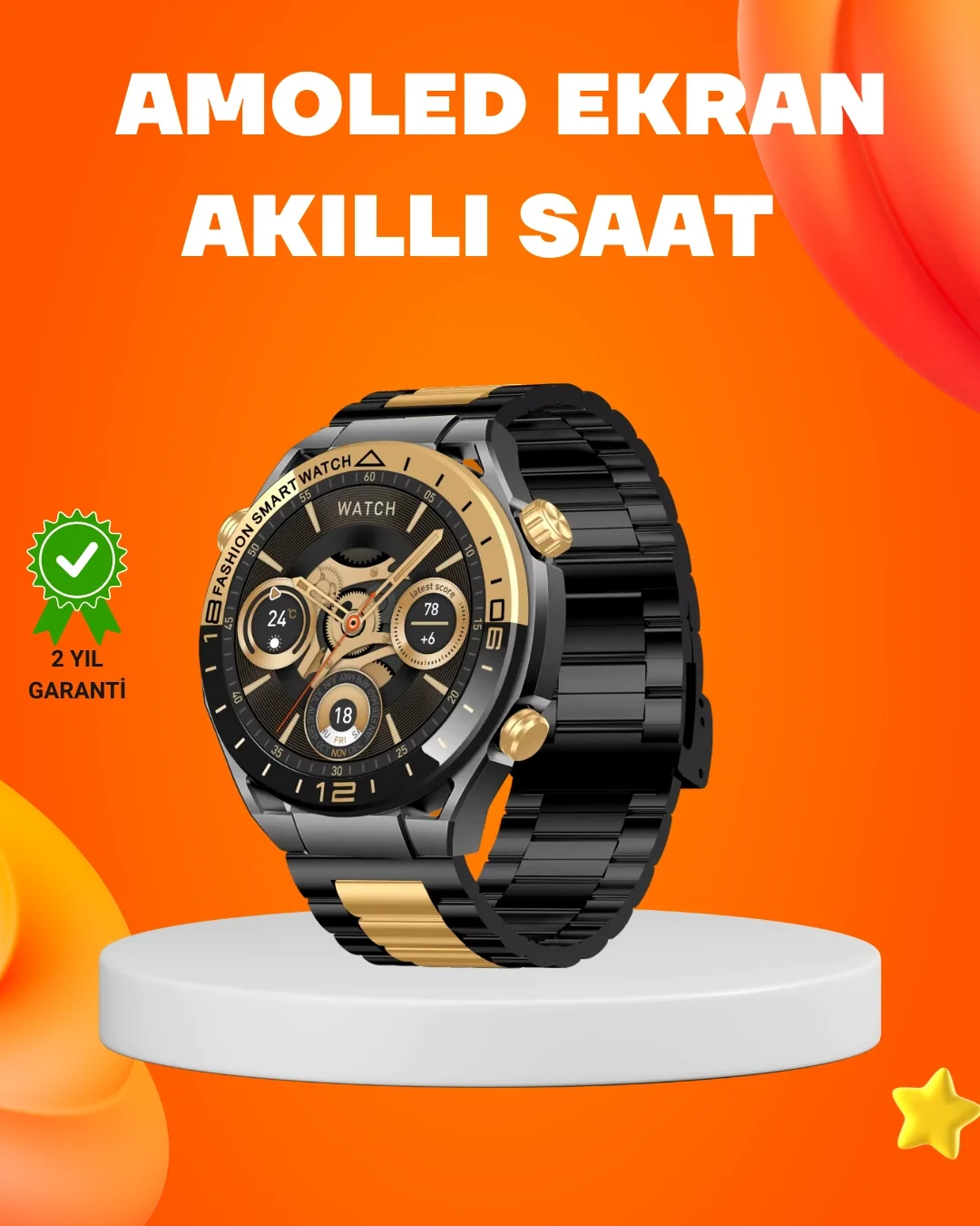 Amoled Akıllı Saat IP67 Su Geçirmez 3 Bileklikli Sağlık Takipli Fiyatı, Yorumları ve Özellikleri