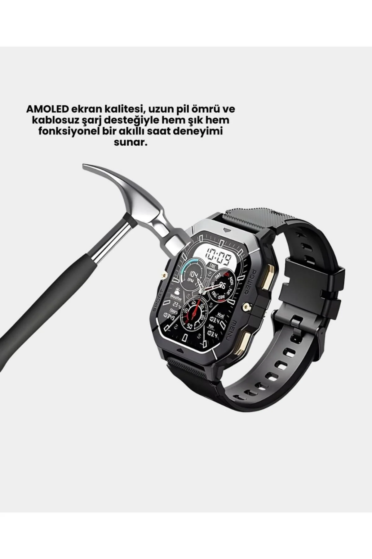 Amoled Akıllı Saat Manyetik Şarj GPS Destekli Spor ve Günlük Kull Fiyatı, Yorumları ve Özellikleri
