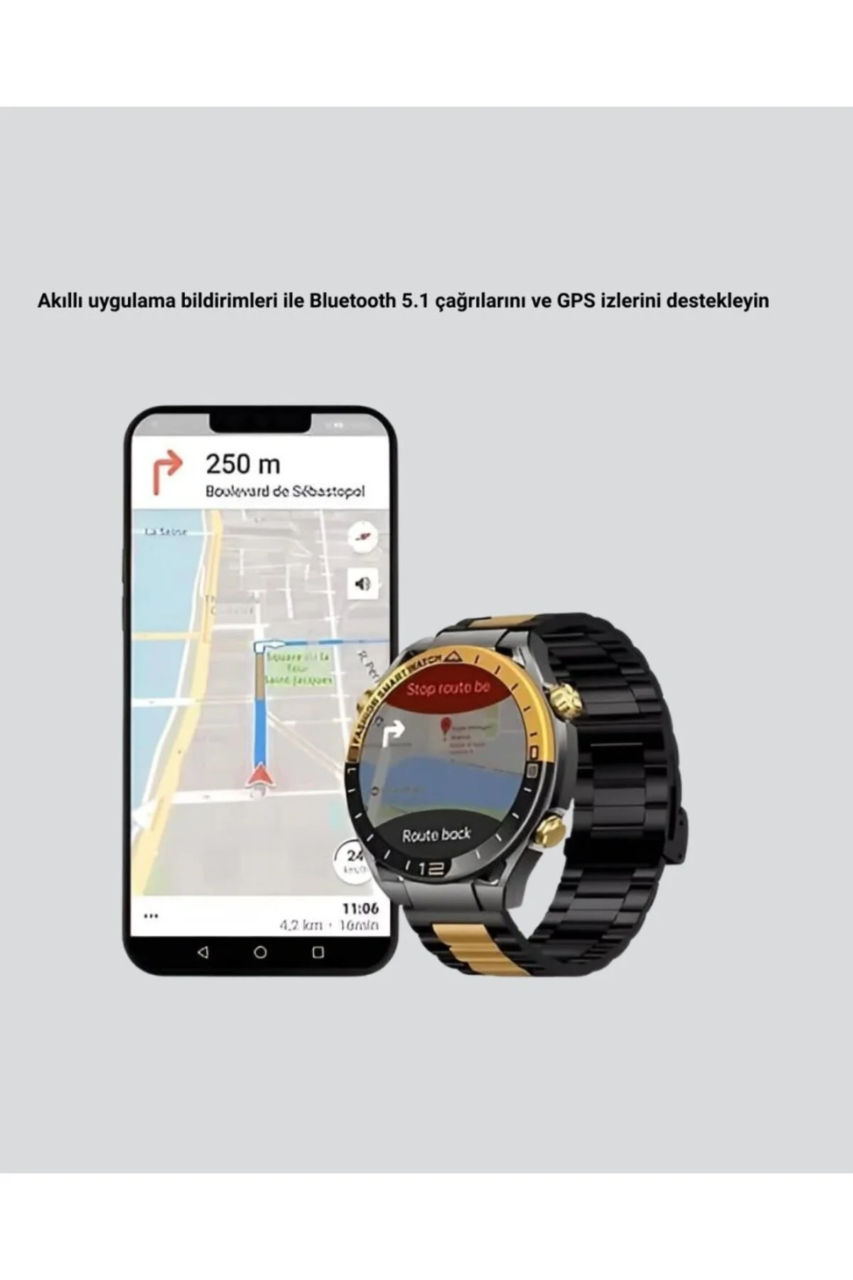 Amoled Akıllı Saat Manyetik Şarj Gps Destekli Spor Ve Günlük Kullanım