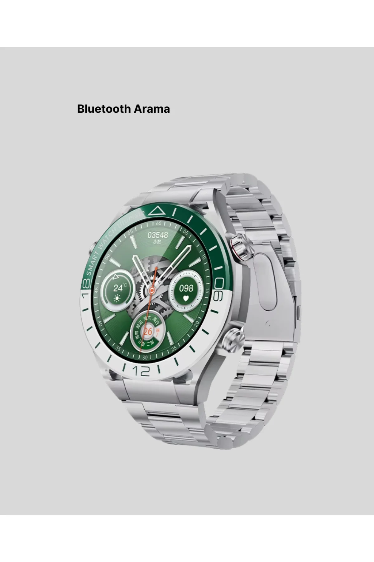 Amoled Ekran Akıllı Saat Harita Gösterimli Bluetooth Aramalı 3 Ka