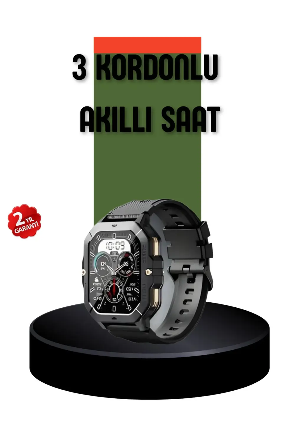 AMOLED Ekranlı Akıllı Saat 10 Gün Pil Ömrü