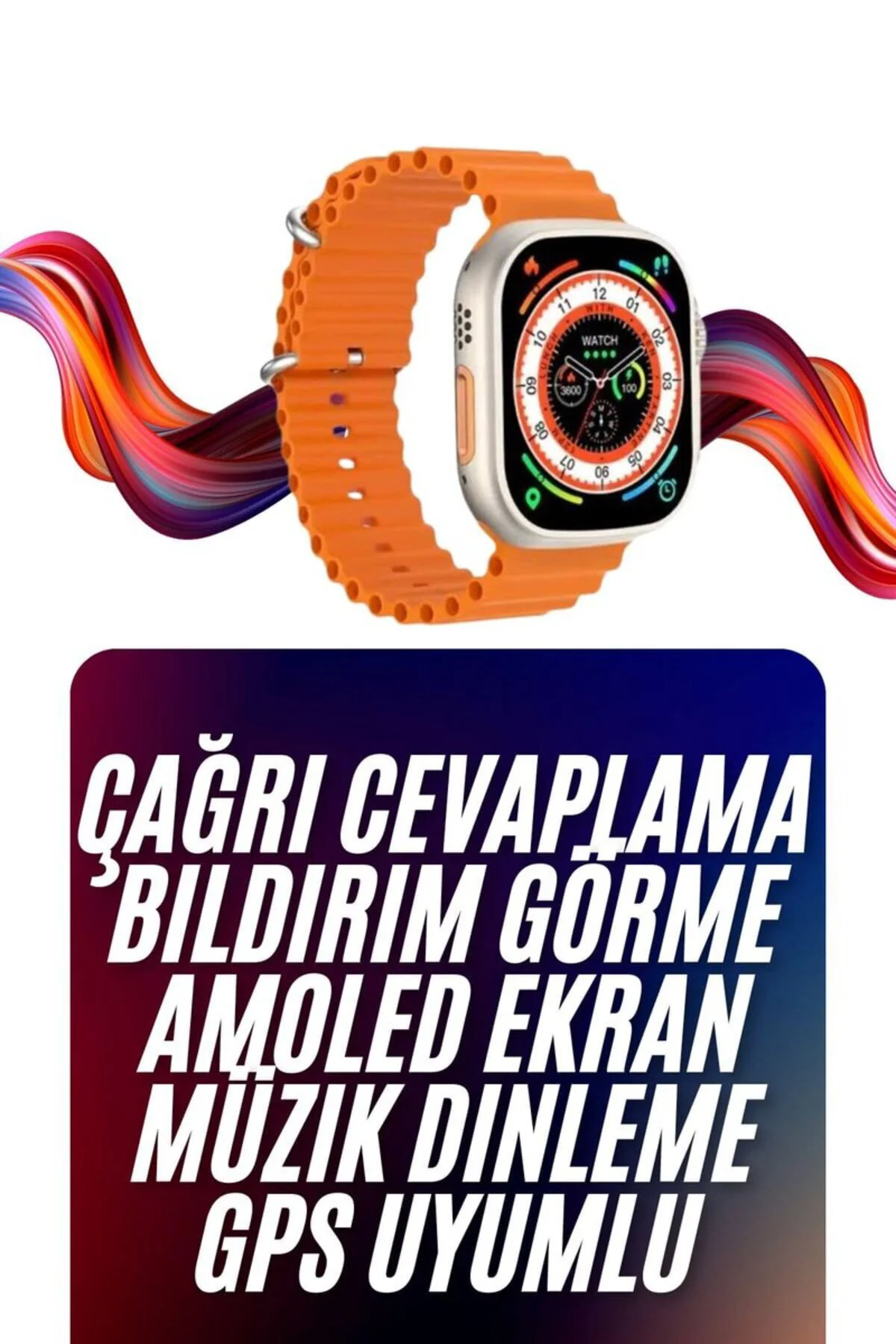 Amoled Titreşimli Bildirimli Akıllı Saat