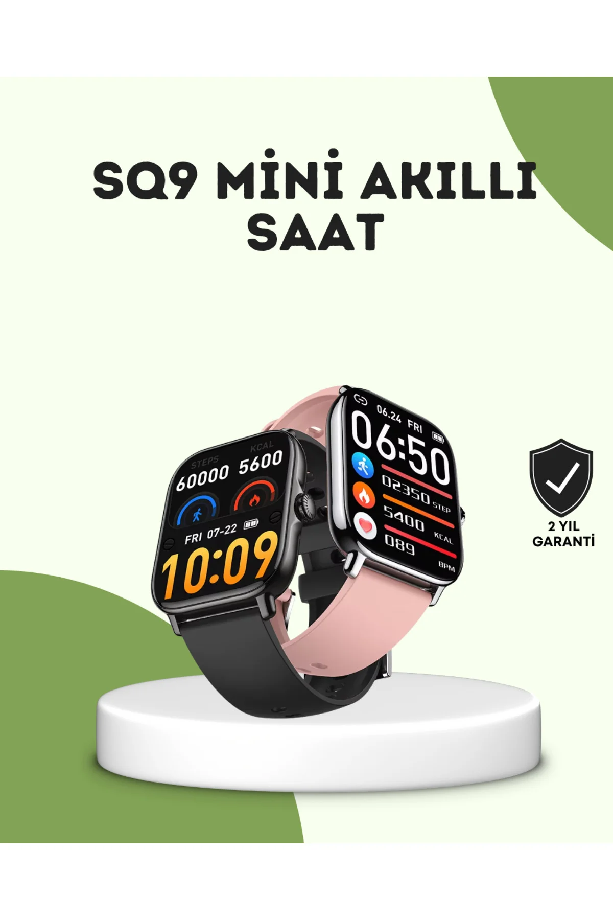 AMOLED Titreşimli Bildirimli Akıllı Saat