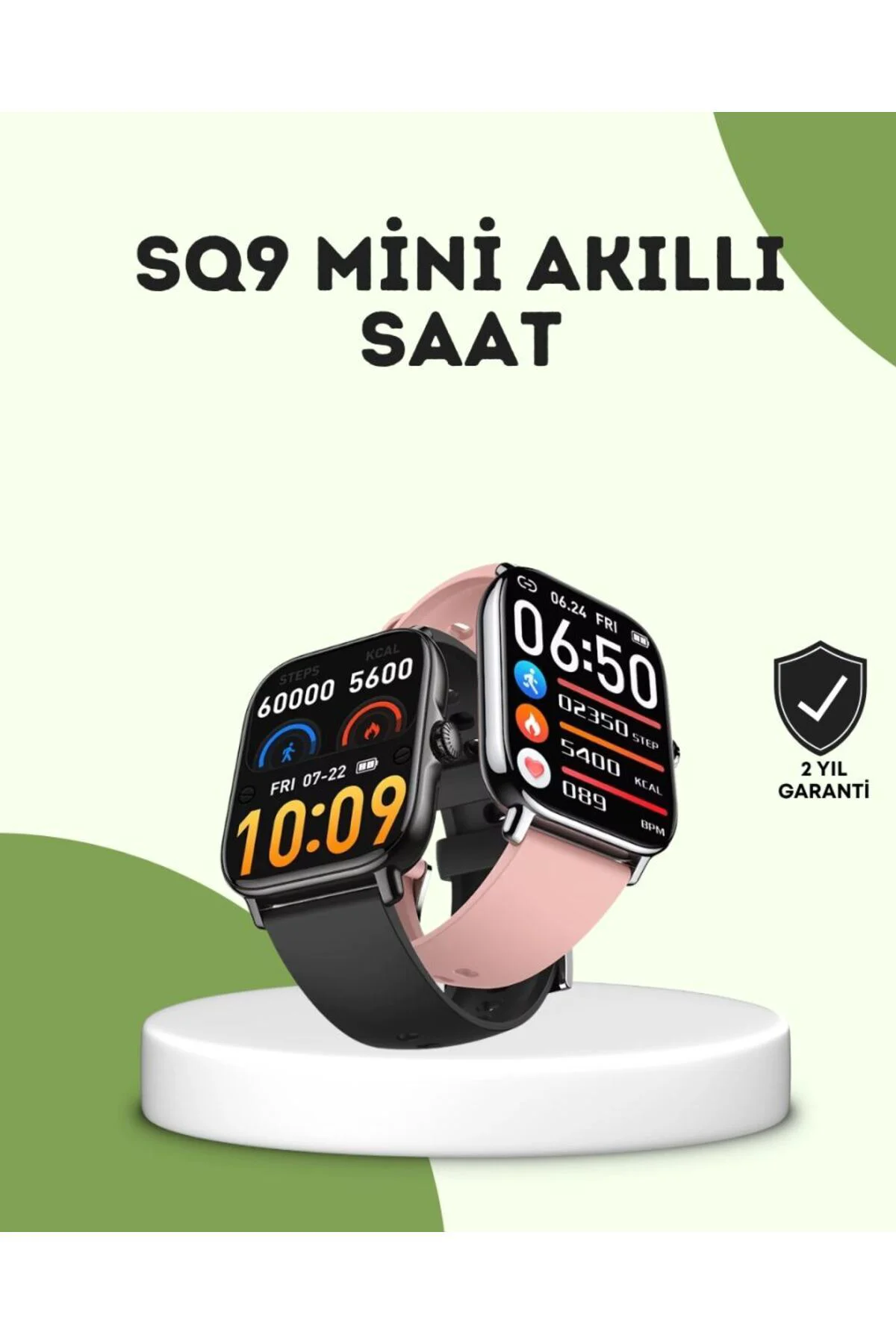 Amoled Titreşimli Bildirimli Akıllı Saat