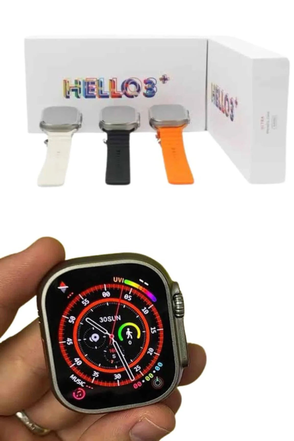 Amoled Titreşimli Bildirimli Akıllı Saat