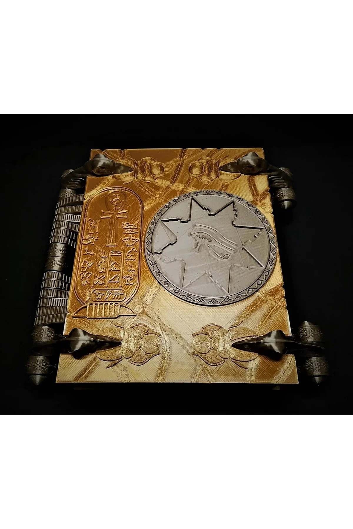 Amon Ra'nın Yaşayanlar Kitabı Eski Antik Mısır (SERT PLASTİKTİR - 24x27CM)