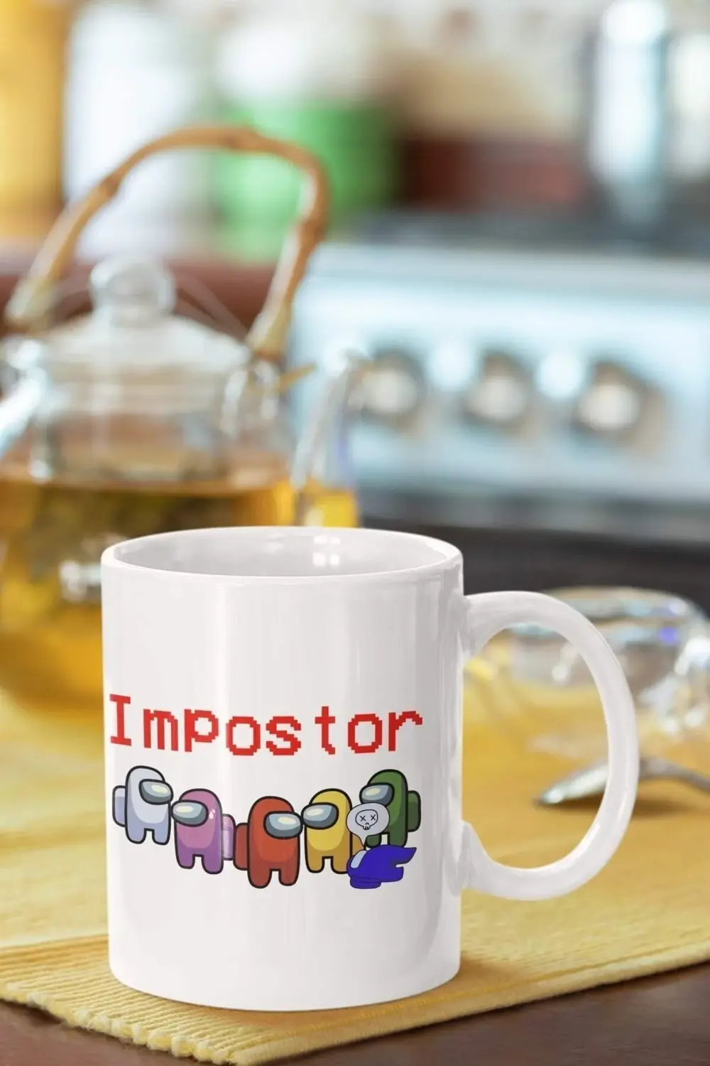 Amongus Impostor Baskılı Porselen Kupa Bardak
