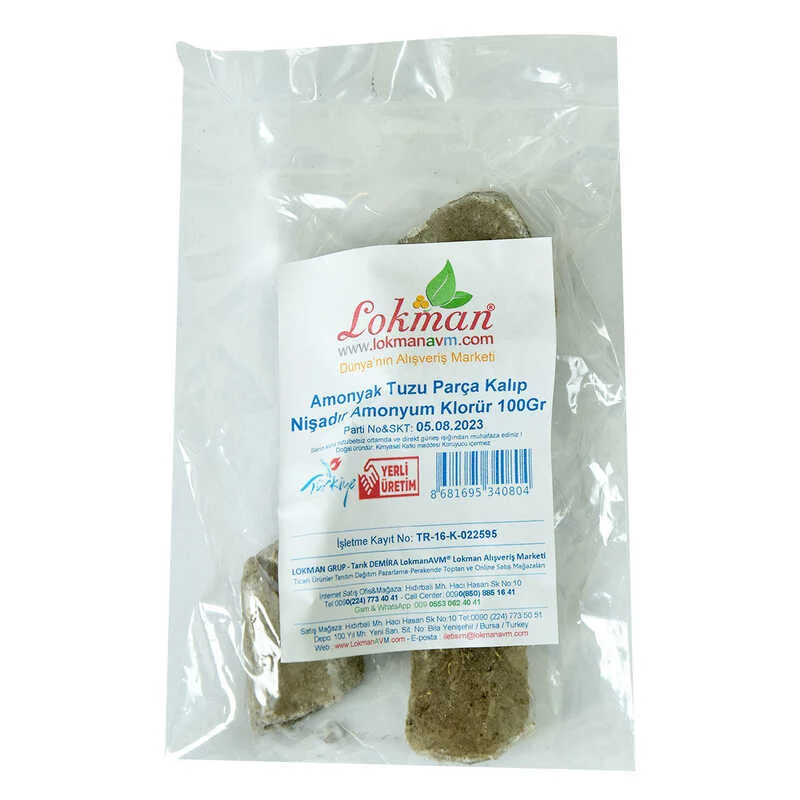 Amonyak Tuzu Parça Kalıp Nişadır - Amonyum Klorür 100 Gr