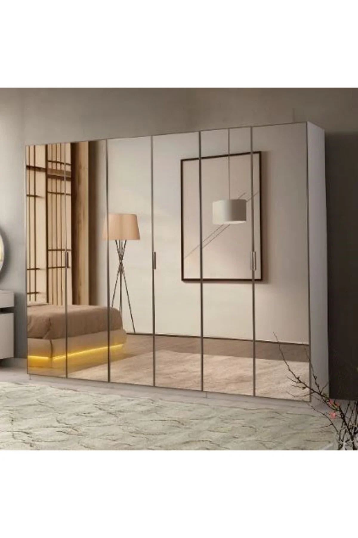 AMOZON MDF MODÜLER 6 KAPILI DOLAP (2+2+2) Fiyatı, Yorumları ve Özellikleri