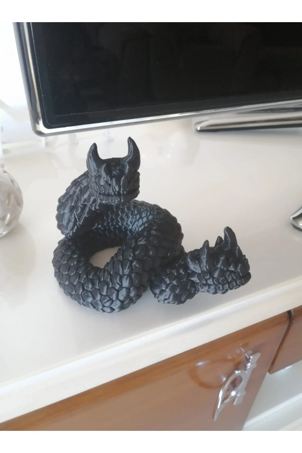 Amphisbaena Lizard Çift Başlı Yılan Figür 10 Cm