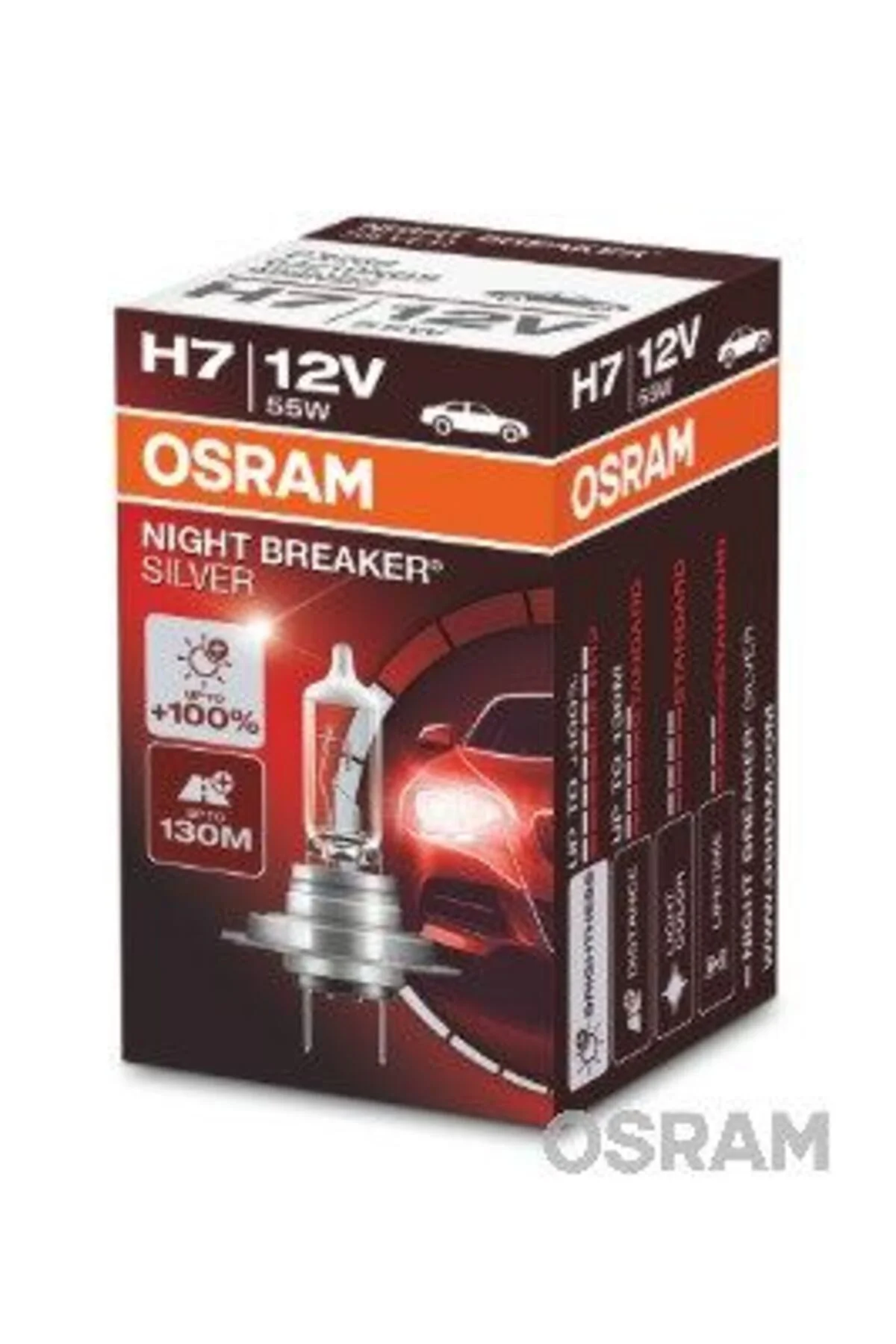 Ampul 12v H7 55w Nıght Breaker Sılver Nbs Serisi 100 Güçlü Işık I