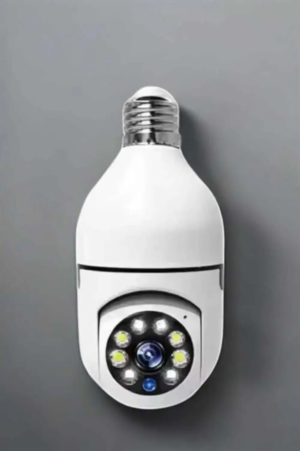 Ampul Görünümlü Güvenlik Kamerası Duylu Wifi Kamerası Dönebilen