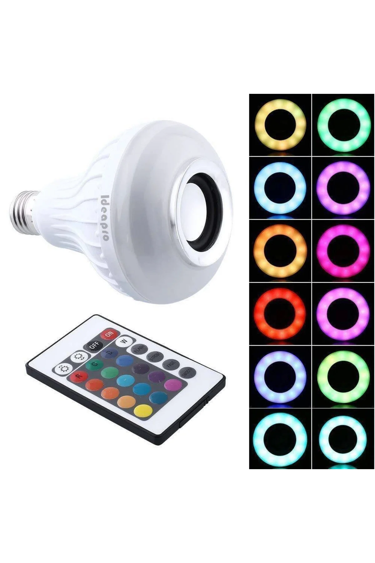 Ampul Şeklinde Kumandalı Bluetooth Hoparlör ( Lisinya )