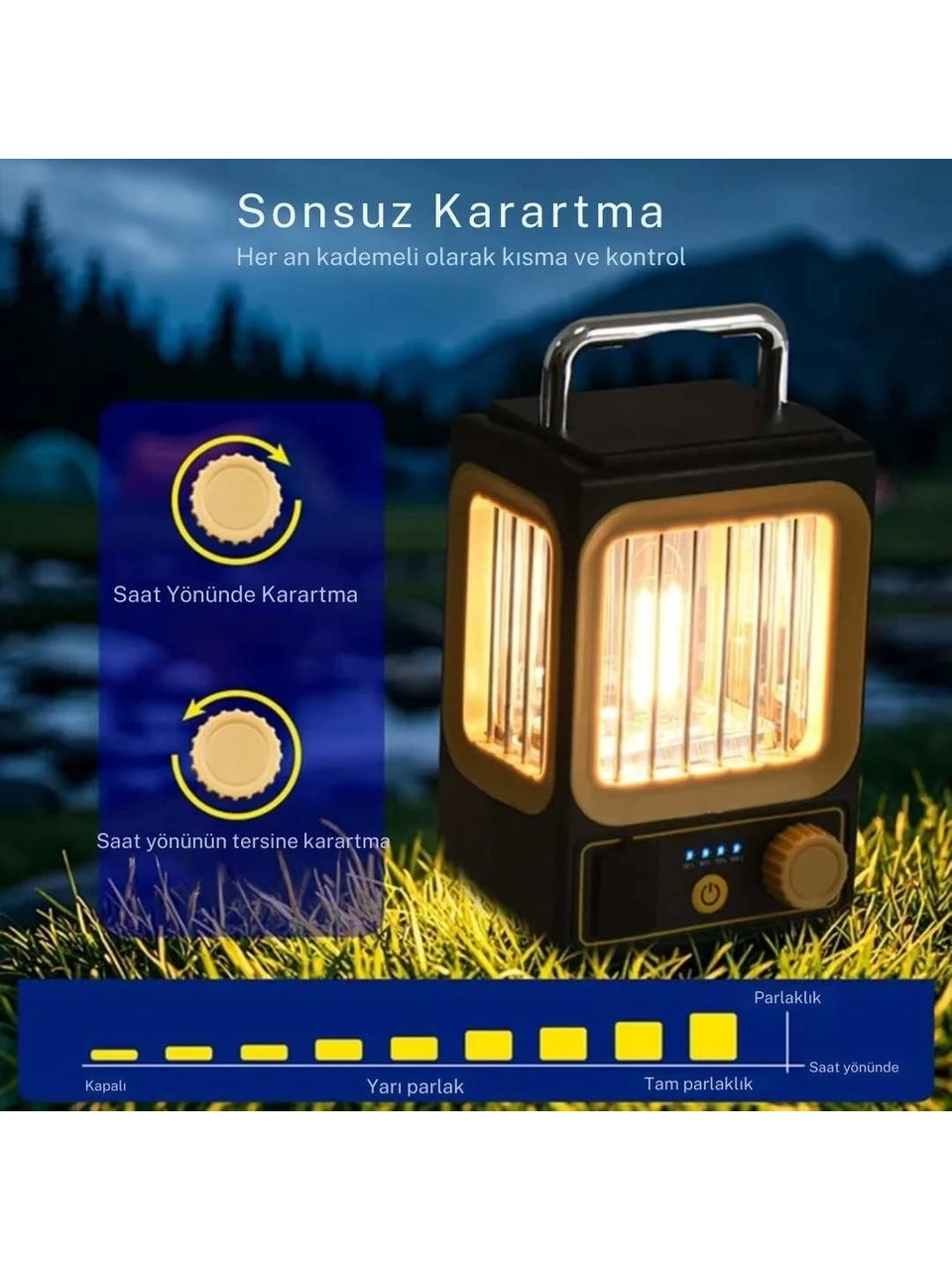 Ampul Solar Şarj Edilebilir 12 Led 1 Rustikli Led Kamp Lambası Ampul Solar Şarj Edilebilir 12 Led 1 Rustikli Led Kamp Lambası