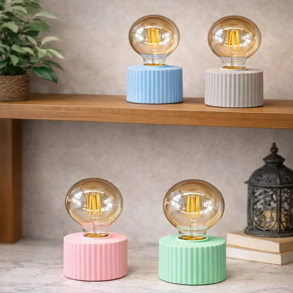 Ampul Tasarımlı Retro Masa Lambası Modern Aydınlatma Dekoru