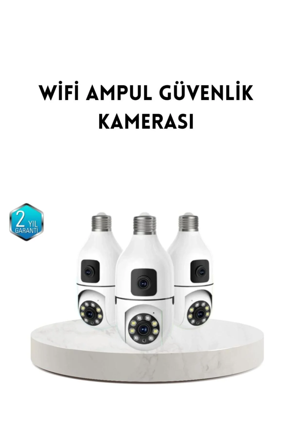 Ampul Tipi Wifi Kamera 2mp Lensli Full Hd Görüntü Ve Akıllı Harek