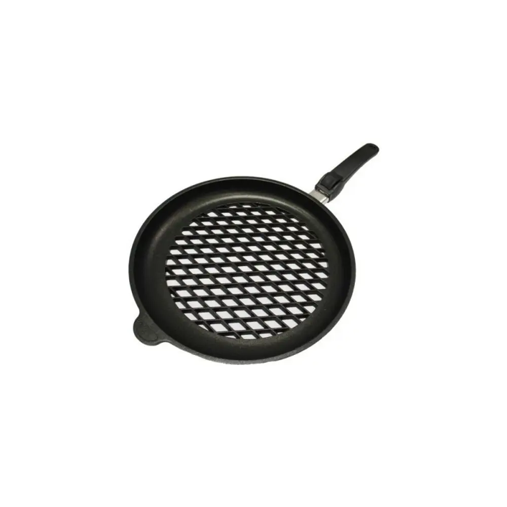 Amt Delikli Döküm Bbq Tava 32 Cm Sökülebilir Sap 432BBQEZ20B Amt Delikli Döküm Bbq Tava 32 Cm Sökülebilir Sap 432BBQEZ20B