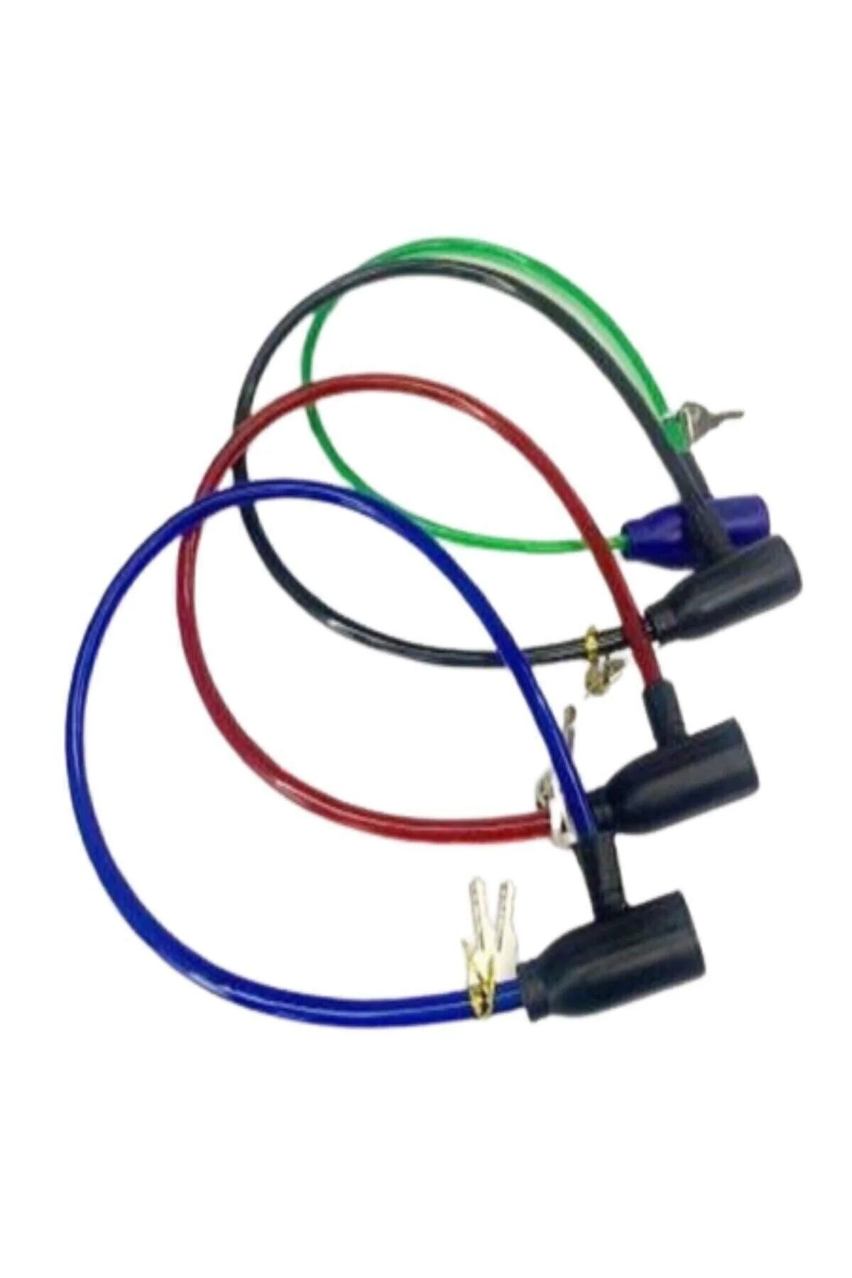 Anahtarlı Bisiklet Kilidi 65 Cm Asorti Çelik Halat Üzeri Silikon 