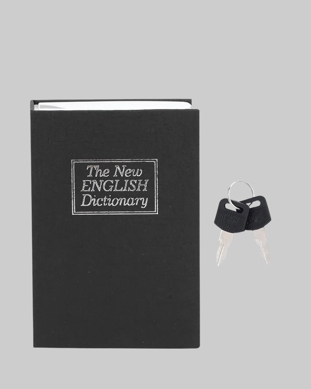 Anahtarlı Gizli Kitap Kasa – Metal İç Yapı, Kamuflajlı Sözlük Tasarım