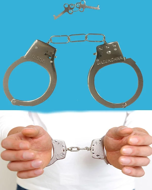 Anahtarlı Oyuncak Metal Kelepçe Polis Kelepçesi Bx40