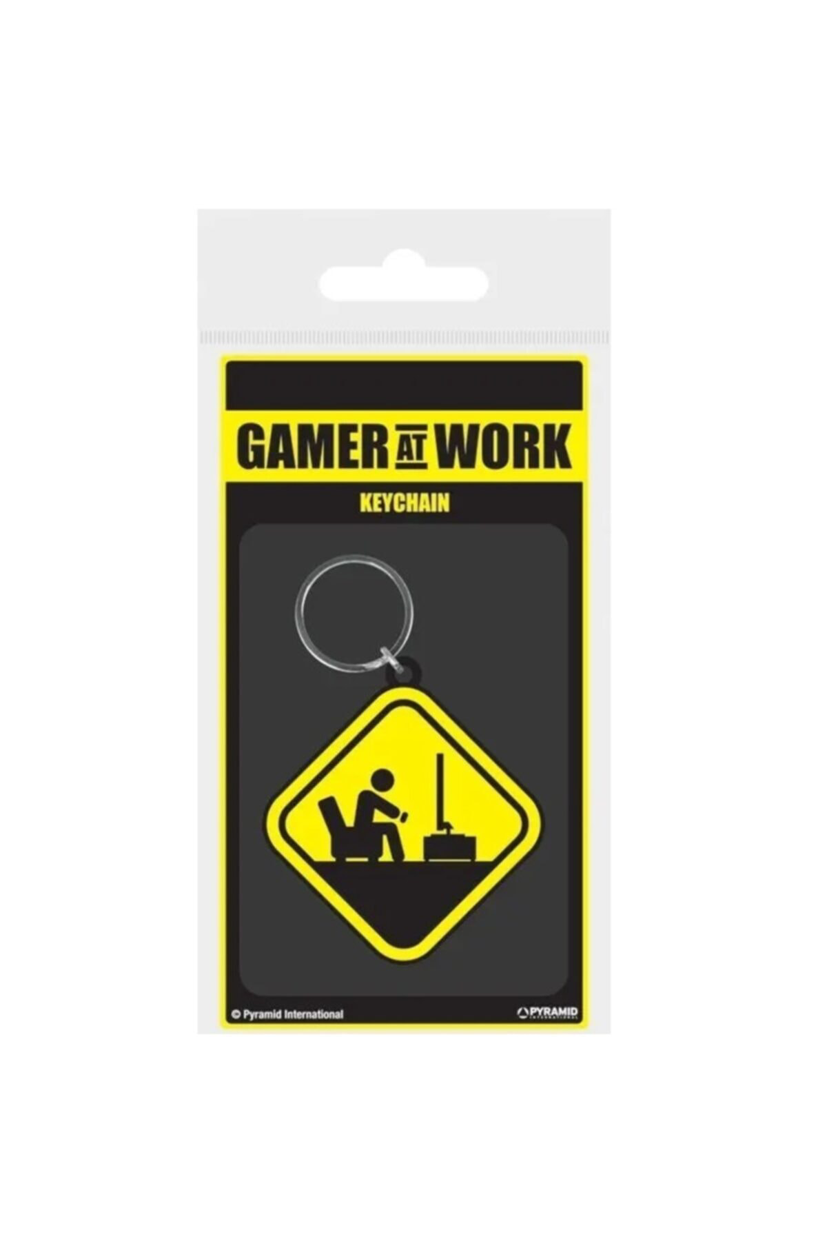 Anahtarlık Gamer At Work (caution Sign)