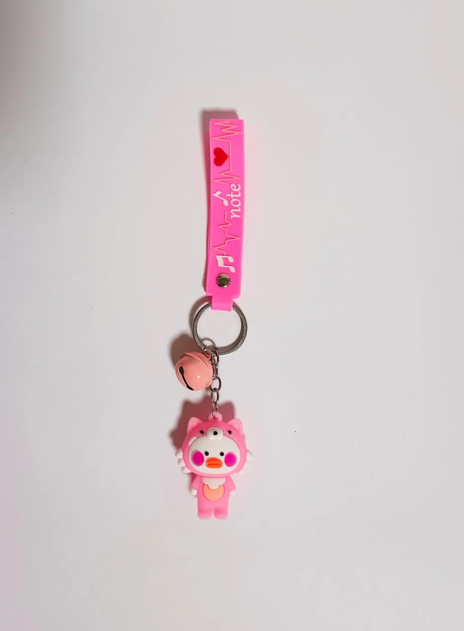 Anahtarlık Pembe Kostümlü Ördek Anahtarlık Pembe Kostümlü Ördek
