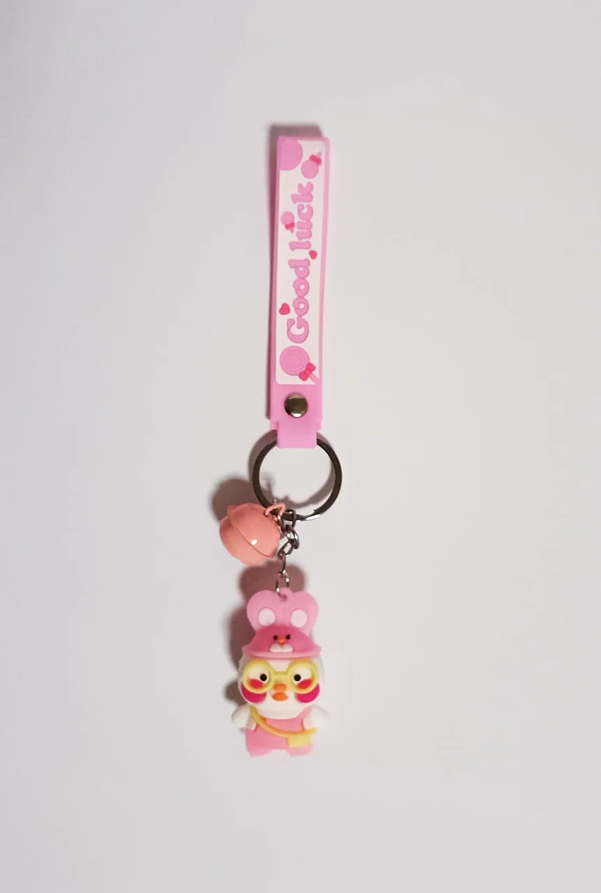 Anahtarlık Pembe Şapkalı Ördek Anahtarlık Pembe Şapkalı Ördek