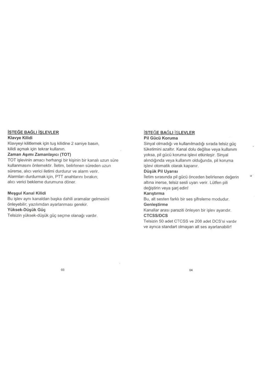 Anahtarlık Telsiz Minik El Telsizi