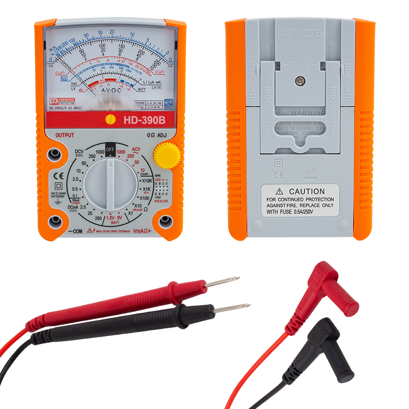ANALOG ÖLÇÜ ALETİ HD-390B GENİŞ EKRAN (4741)