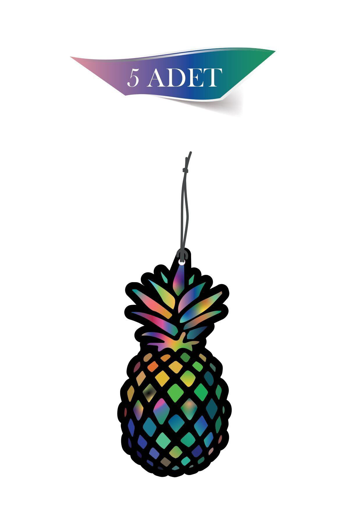 Bymeyla Ananas 5'Li Dekoratif Oto Kokusu Ve Oto Aksesuari