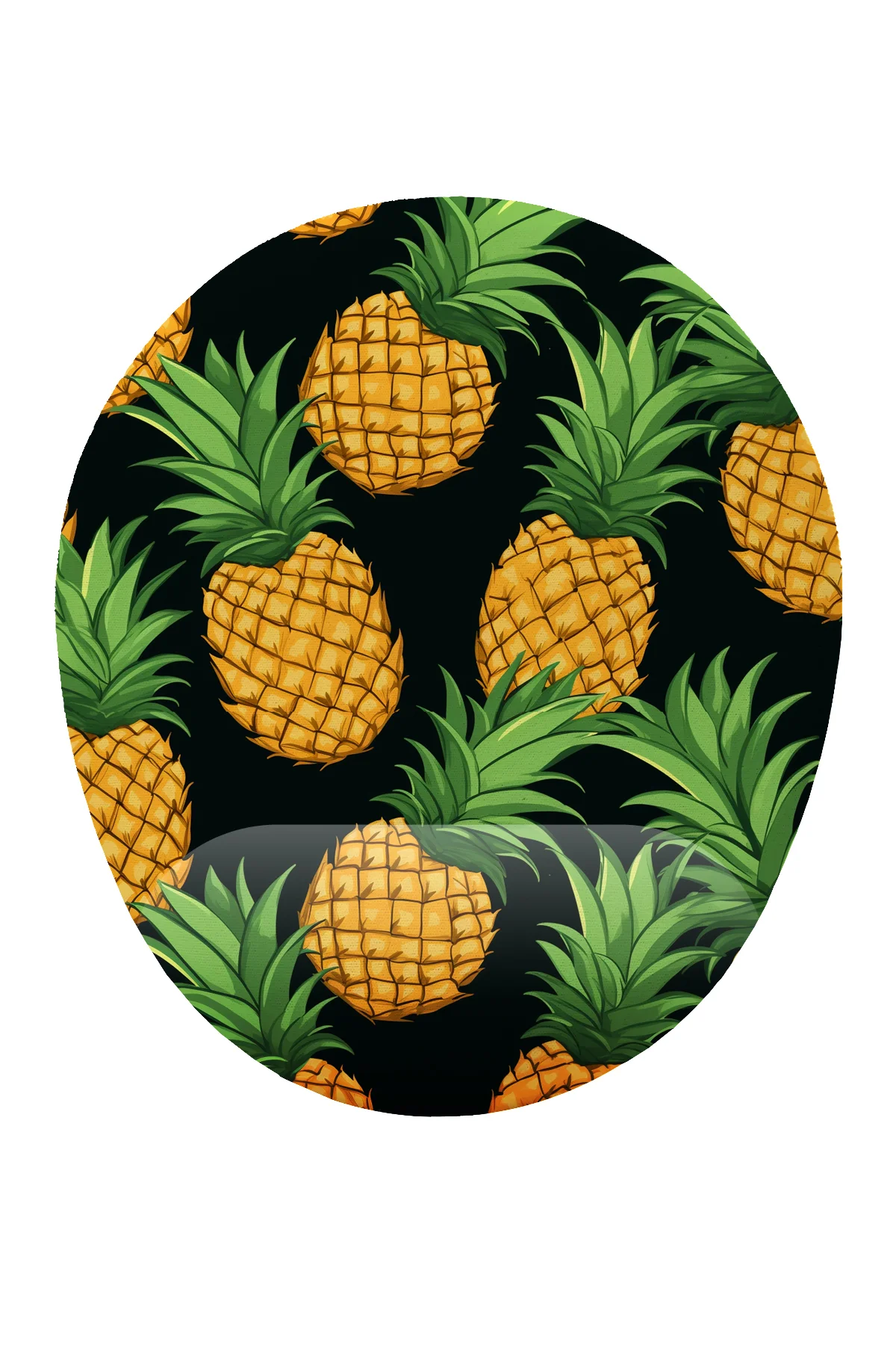 Ananas Desenli Bilek DestekliKaymaz Buruşmaz Kırılmaz Mouse Pad