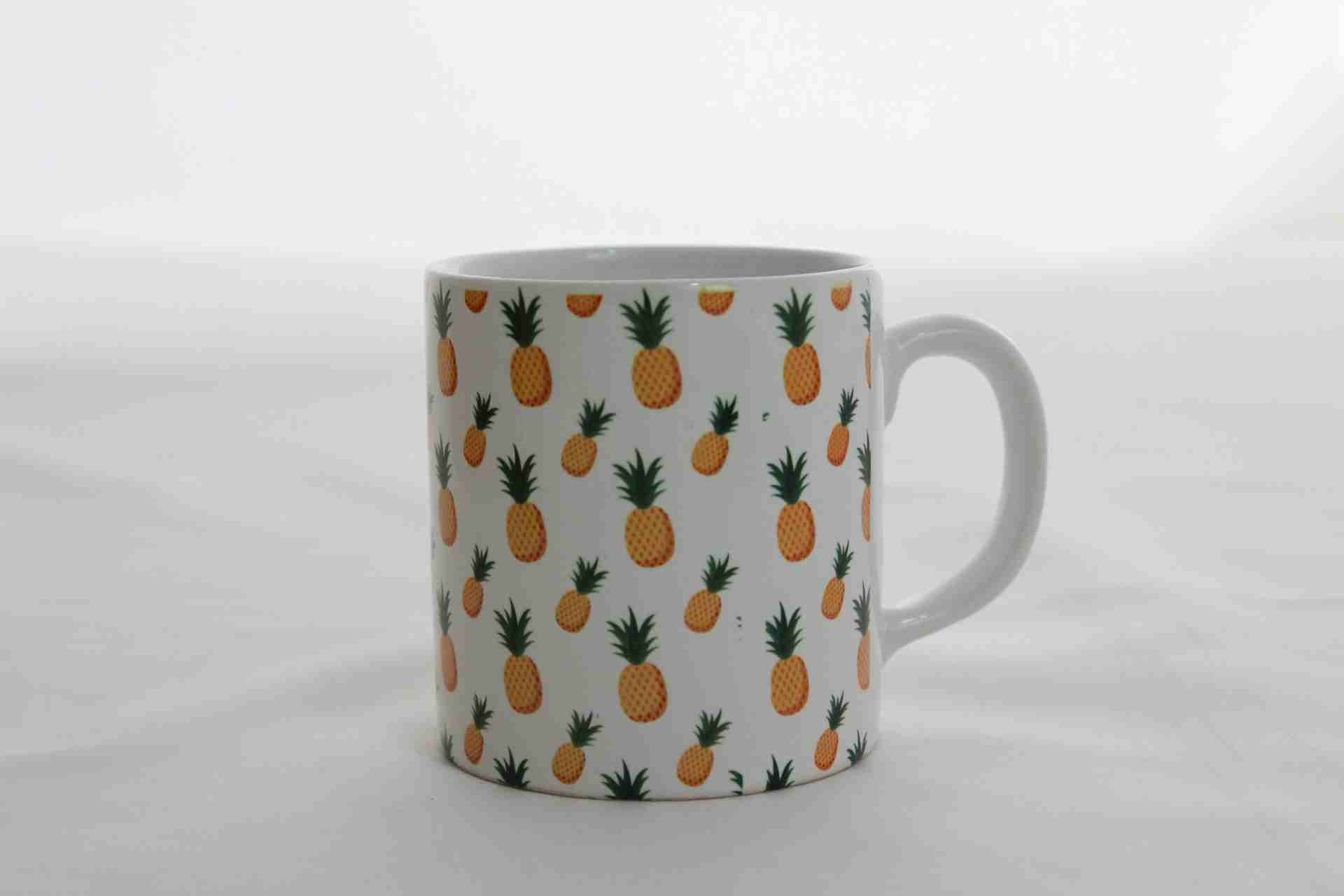 Ananas Kupa Bardak ve Mavi Termos Hediye Kutusu