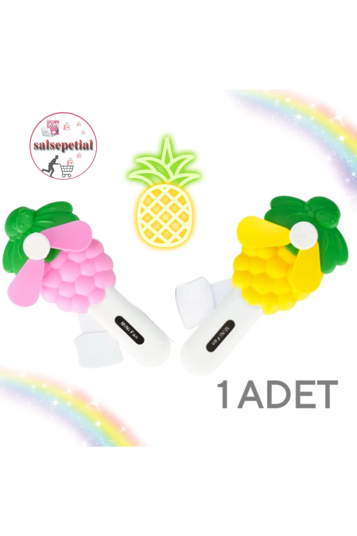 Ananas Mini El Vantilarörü Ananas Mini El Fanı Sevimli Mini Fan