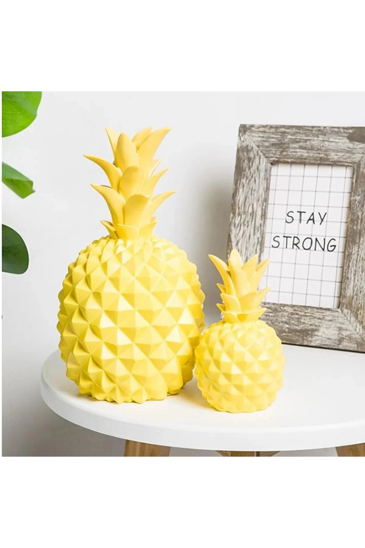 Ananas Şeklinde Desenli Büyük Boy Pilli Masa ve Gece Lambası