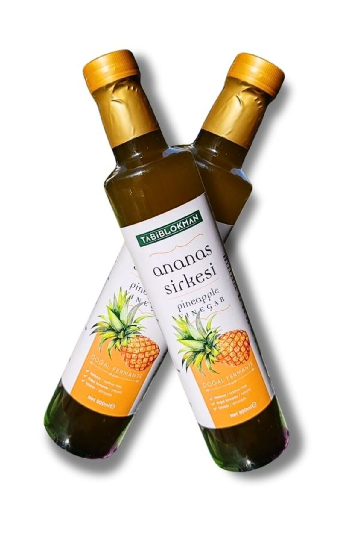 Ananas Sirkesi 500 ML Doğal Fermantasyon - 2 ADET