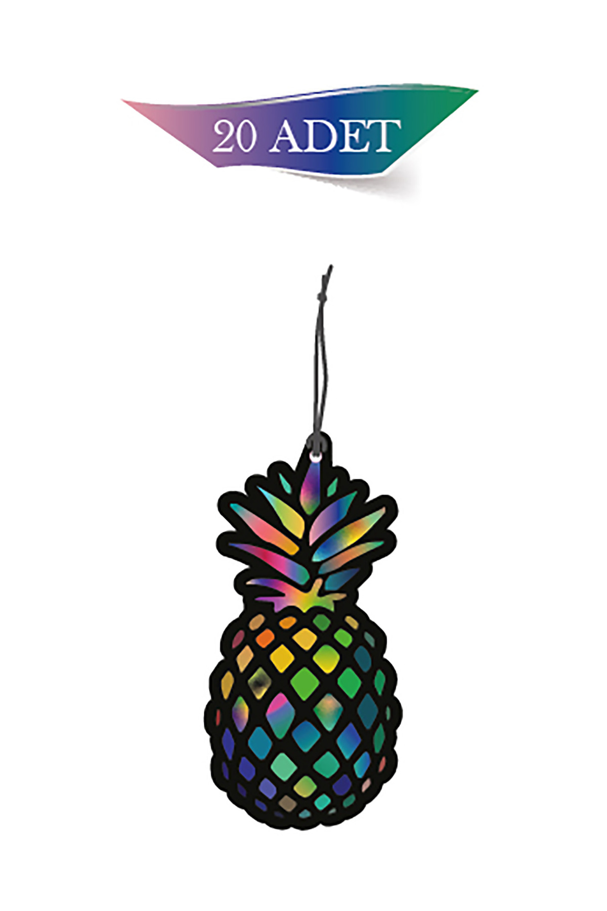 Ananas Tasarımlı 20'li Oto Kokusu ve Oto Aksesuarı