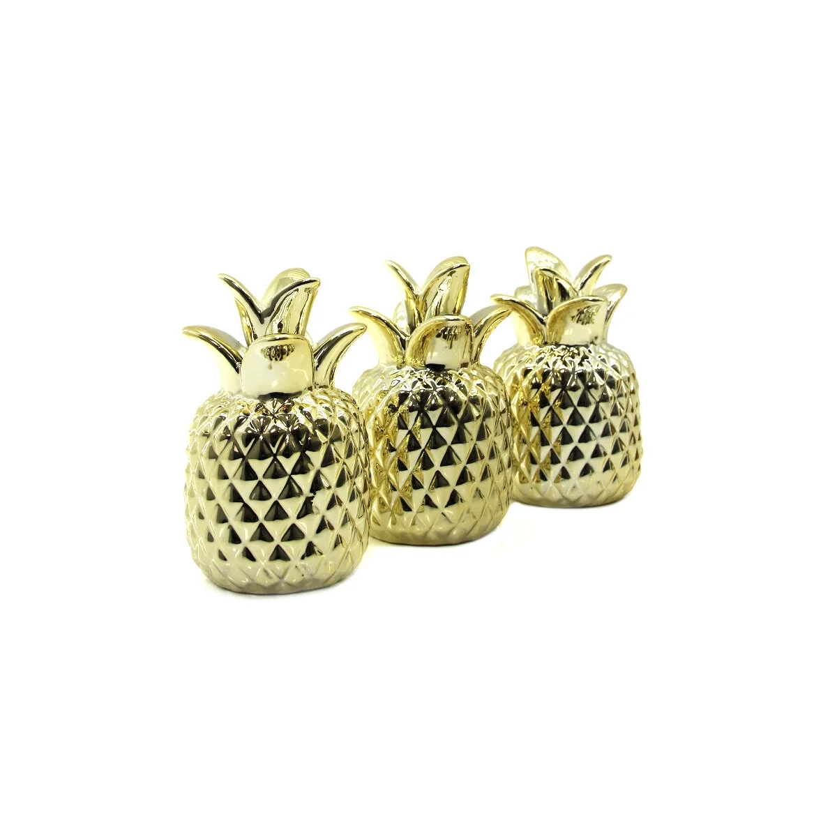 Ananas Tasarımlı Biblo - Mini Boy - Seramik - Parlak Altın - Dekoratif Süs Fiyatı, Yorumları ve Özellikleri
