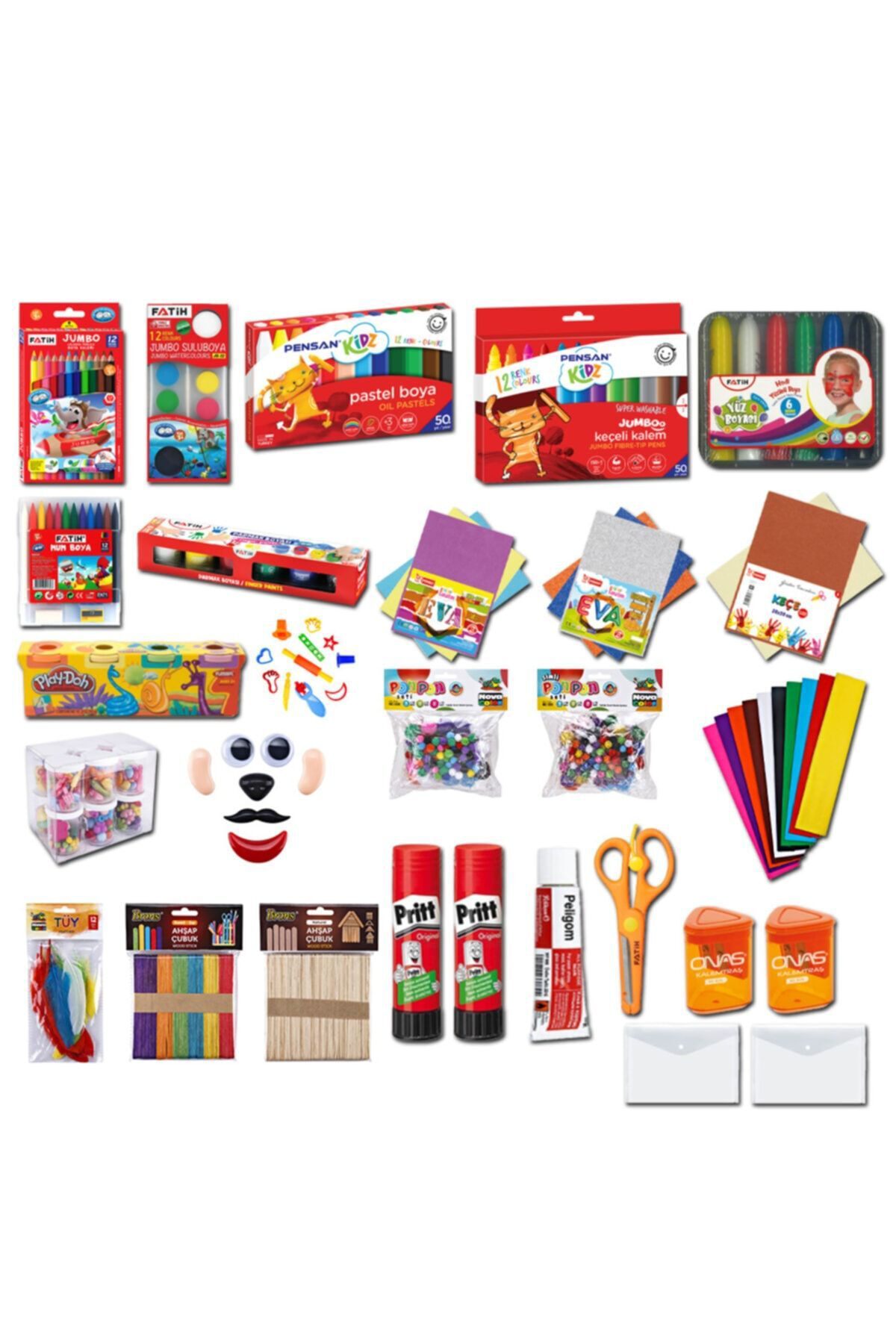 Fatih Kalem Anaokulu Eğitim Seti Okul Öncesi Etkinlik Seti Kırtasiye Full Set